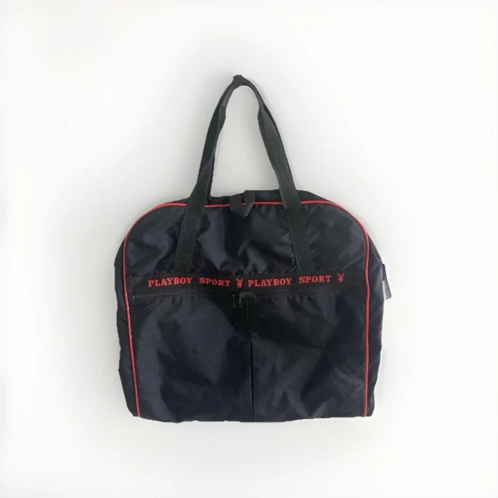 Vintage Rare PLAYBOY‎ Sport Black Red Travel Garment Bag
